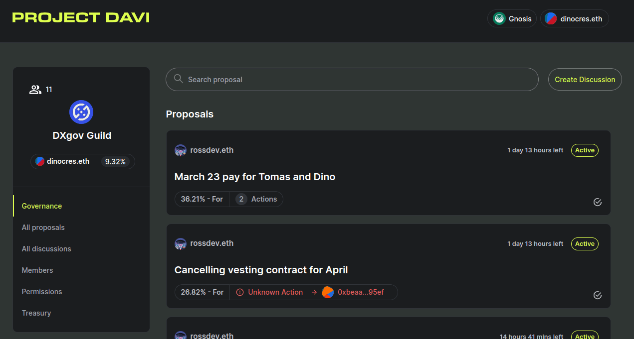 davi project screenshot